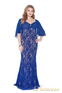 Вечернее платье 1051622 blue. Цвет электрик . Вид 3