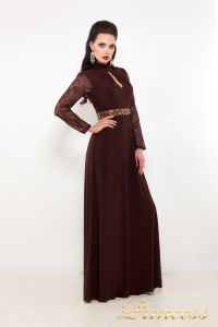 Вечернее платье 110913. Цвет коричневый. Вид 1
