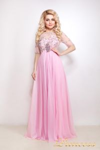 Вечернее платье 12009. Цвет розовый. Вид 1
