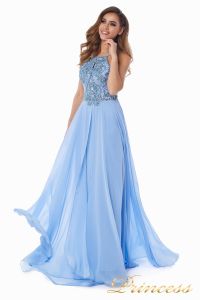 Вечернее платье 12014B. Цвет голубой. Вид 1