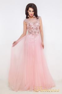 Вечернее платье 12020. Цвет розовый. Вид 3