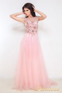 Вечернее платье 12020. Цвет розовый. Вид 2