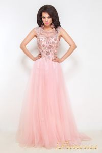 Вечернее платье 12020. Цвет розовый. Вид 1
