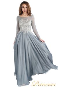 Вечернее платье 20245-171 gray. Цвет стальной. Вид 1