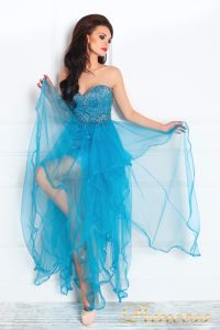 Вечернее платье 12049. Цвет голубой. Вид 2