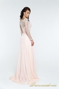 Вечернее платья 12064. Цвет розовый. Вид 4