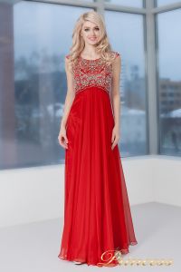 Вечернее платье 2630 R. Цвет красный. Вид 3