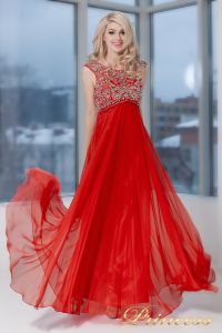 Вечернее платье 2630 R. Цвет красный. Вид 1