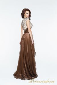 Вечернее платье 140718. Цвет коричневый. Вид 3