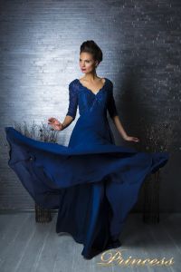 Вечернее платье 140957. Цвет синий. Вид 4