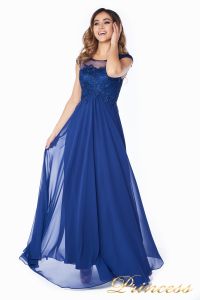 Вечернее платье 4675-1 navy. Цвет синий. Вид 5