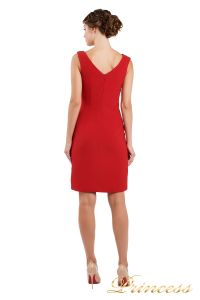Коктейльное платье 1701 red . Цвет красный. Вид 3