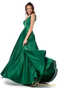 Вечернее платье 18074 green. Цвет зеленый. Вид 2