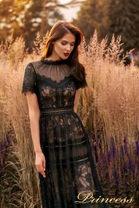 Вечернее платье NF-19037-black. Цвет чёрный. Вид 2