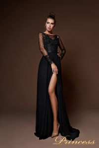 Вечернее платье 9059. Цвет чёрный. Вид 1