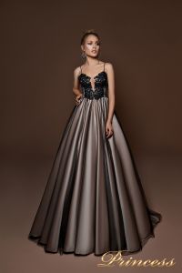 Вечернее платье 9067. Цвет чёрный. Вид 1