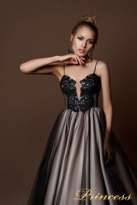 Вечернее платье 9067. Цвет чёрный. Вид 3