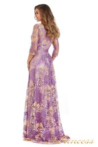Вечернее платье 216028 violet. Цвет цветочное. Вид 4