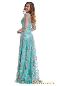 Вечернее платье 216028 light turquoise. Цвет цветочное. Вид 5