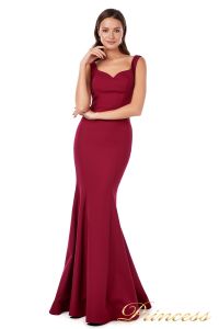 Вечернее платье 227543 red. Цвет wine. Вид 1
