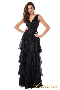 Вечернее платье 227604-black. Цвет чёрный. Вид 1