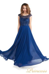 Вечернее платье 24166-240B navy. Цвет синий. Вид 3