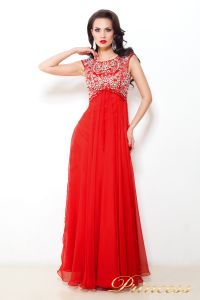 Вечернее платье 2630 R. Цвет красный. Вид 2