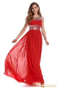 Вечернее платье 300718- coral. Цвет красный. Вид 1