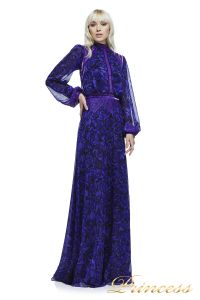 Вечернее платье AZV17610L VIOLET BLACK. Цвет фиолетовый. Вид 1