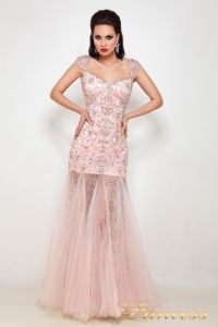 Вечернее платье 614047. Цвет розовый. Вид 1