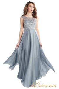 Вечернее платье 80824-171 gray. Цвет стальной. Вид 4