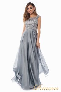 Вечернее платье 80824-171 gray. Цвет стальной. Вид 5