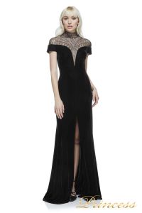 Вечернее платье BAL16651L BLACK 7. Цвет чёрный. Вид 1