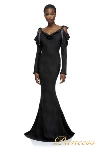 Вечернее платье AXX17589L BLACK 1. Цвет чёрный. Вид 1