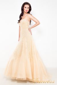Свадебное платье 96116B. Цвет кремовый. Вид 1