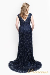 Вечернее платье 12026. Цвет синий. Вид 6