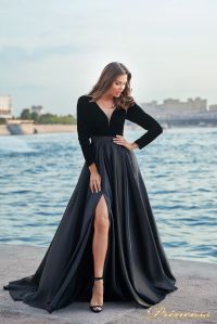 Вечернее платье NF-19058-black. Цвет чёрный. Вид 2