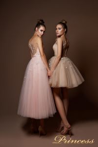 Вечернее платье 9069. Цвет розовый. Вид 2