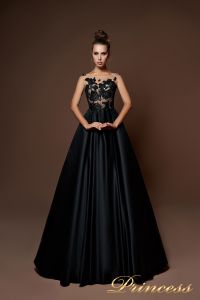 Вечернее платье 9083. Цвет чёрный. Вид 1