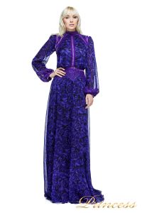 Вечернее платье AZV17610L VIOLET BLACK. Цвет фиолетовый. Вид 2