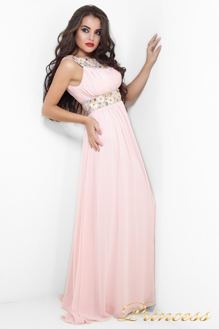 Вечернее платье 206P розового цвета