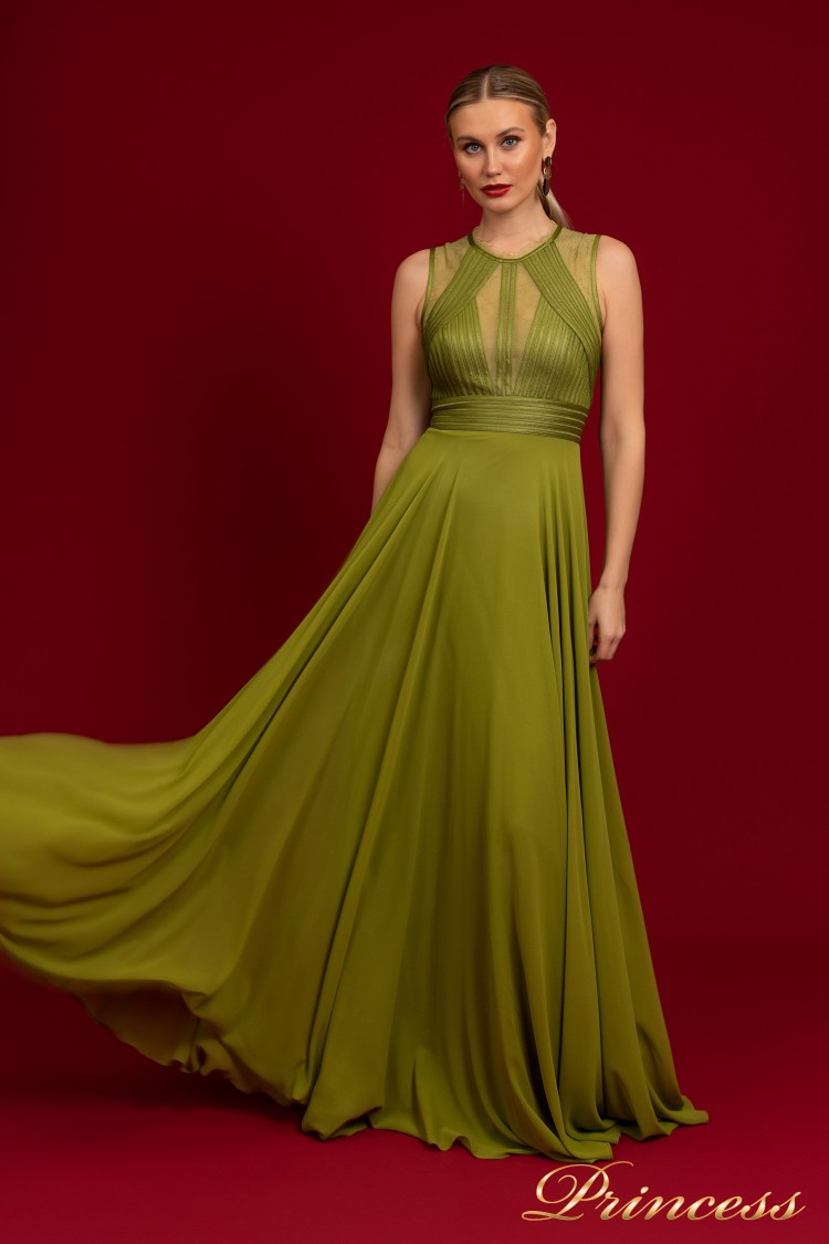 Вечернее платье LR-CC216 зеленого цвета
