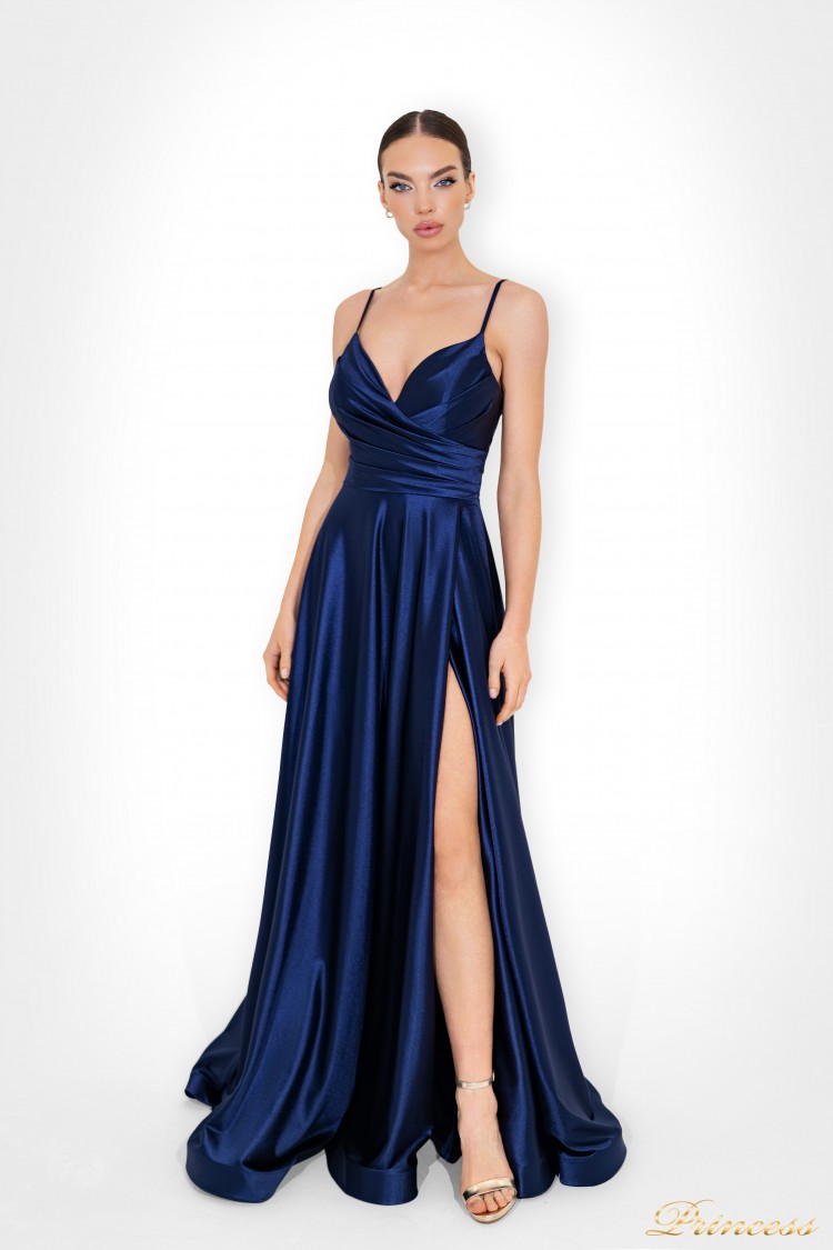 Американское Вечернее платье 24007-N (синий)
